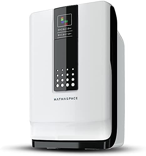 HATHASPACE Pametni prečistač vazduha za dom sa dodatnim pravim HEPA filterom za vazduh za alergene, kućne ljubimce, dim, tihi Čistač