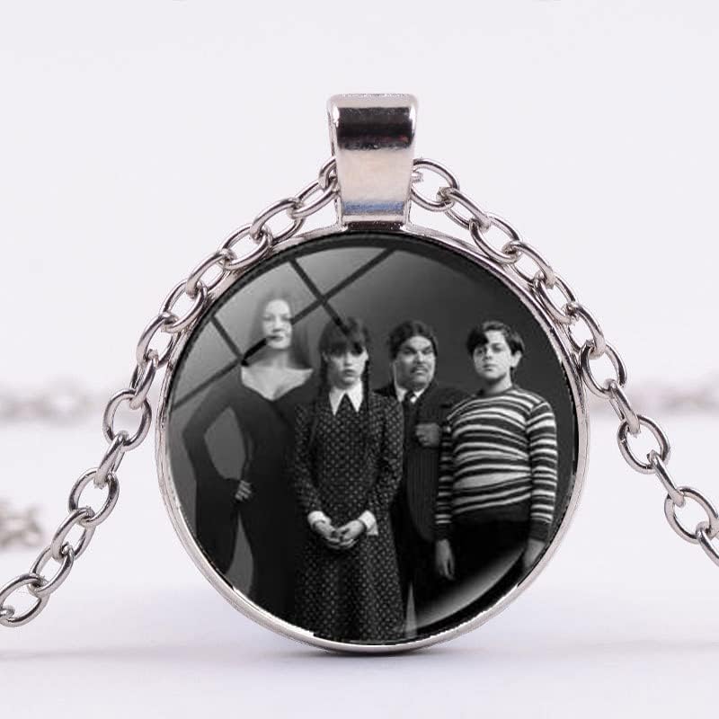Nobior srijeda Addams ogrlica Addams porodični privjesak slatka paukova ogrlica dobar poklon za sredu Addams fanovi