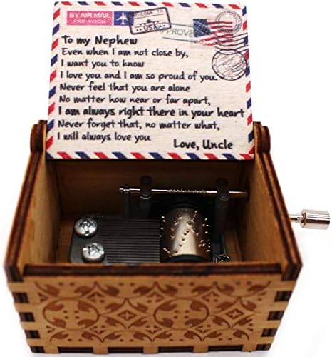 Ukebobo Wooden Music Box - Vi ste moja sunčana muzička kutija, Dizajnirana pošta, od ujaka do nećaka - 1 set