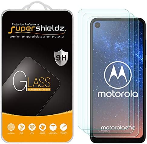 Supershieldz dizajniran za Motorola One Vision I One Action kaljeno staklo za zaštitu ekrana, protiv ogrebotina, bez mjehurića