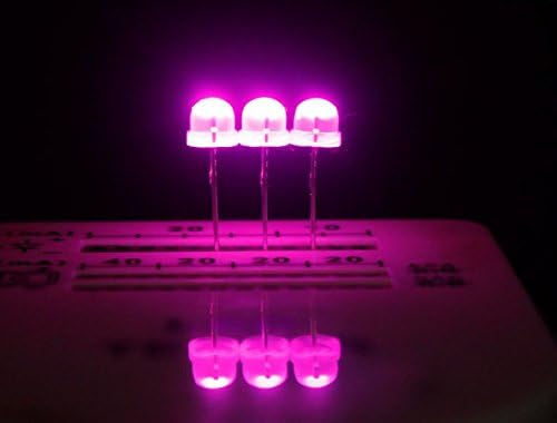 50kom 5mm slamnati šešir roze LED Širokokutna lampa