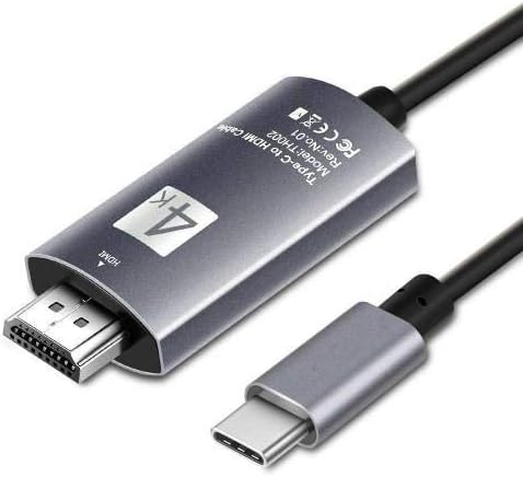 Boxwave Cable kompatibilan s vivo x70 pro - SmartDisplay kabl - USB tip-c do HDMI, USB C / HDMI kabel za Vivo X70 Pro - Jet Black