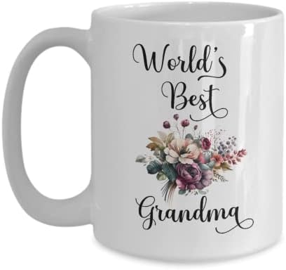 Najbolja šolja za kafu bake na svijetu, najbolji bakini pokloni od unuka ili unuke, bakini pokloni za rođendan ili božićni poklon