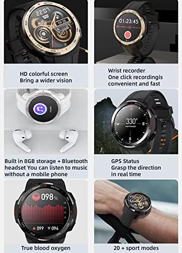 Fitness Tracker za žene Muškarci, 1,28 inčni pametni sat s Bluetooth pozivom Snimite se na daljinu, IP67 vodootporni sportski sat