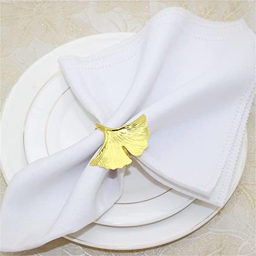 Liuzh 6pcs prstenje salveta zlatni nosač salveta za božićne večerske zabave Vjenčanja