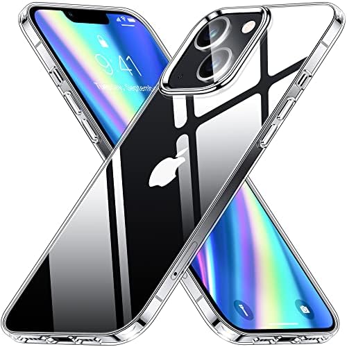 Vakoo Crystal Clear Series za iPhone 13 mini futrola, [nadograđeni protiv žutiling] [Shoot otporan i ultra tanak fit] tanka mekana TPU prozirna silikonska zaštitna futrola za telefon za iPhone 13 Mini 5.4