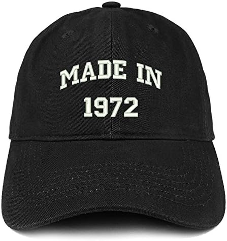 Trendy prodavnica odjeće napravljena 1972. tekst vezena kapa od 51. rođendana od brušenog pamuka