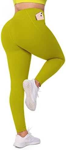 VFUS guza za podizanje vuče za vježbanje visokog struka za žene Tummy Control s džepovima koji ne vidi kroz joga hlače plus veličinu