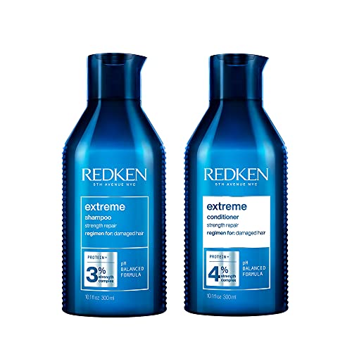 Redken Extreme šampon i set | Šampon za oštećenu kosu | Ojačavanje i popravak kose i popravite oštećenu kosu | Infuziran proteinima