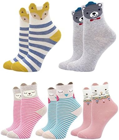 Dječije pamučne čarape za gležnjeve za životinje - slatke čarape za Cartoon Crew meke smiješne čarape za djecu prozračne čarape za dječake