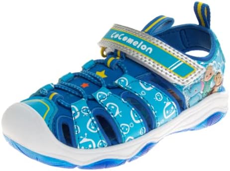 JOSMO Boys Djevojke Cocomelon cipele-Ljeto Osvijetlite zatvorene sandale za ribare-JJ Kids Vodeni kaiš za plažu na otvorenom tobogani