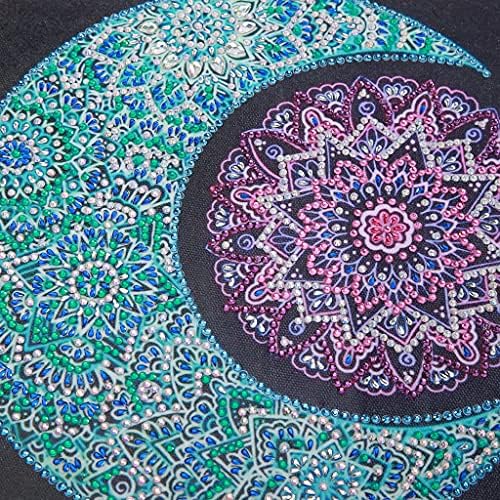 Sunce Moon Mandala Cvijeće Dijamantno slikanje Zidni dekor, Početna Art 5d DIY GEM DOTS Crystal Rhinestone ručno rađene potrepštine za odrasle 12 x12 - m9