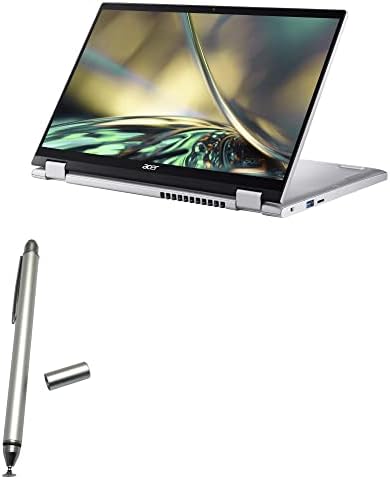 Boxwave Stylus olovkom Kompatibilan je s Acer Spin 3 - Dualtip Capacitiv Stylus, Fiber Tip Disk Tip kapacitivni olovka za Acer Spin 3 - Metalno srebro