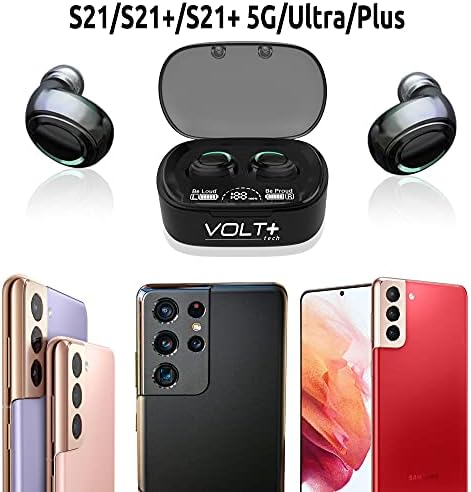 Volt Plus Tech Wireless V5.1 Pro Earbud kompatibilni sa LG tonom stilom Hbs-SL5 IPX3 Bluetooth dodirnite vodootporan / znoj / smanjenje buke sa mikrofonom