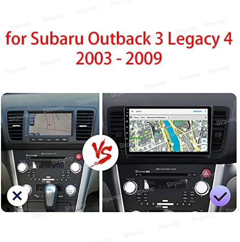 9 4+64GB Android 10 u Dash Auto Stereo Radio za Subaru Outback 3 Legacy 4 2003 04 05 06 07 08 09 GPS navigacijska Glavna jedinica Carplay Android Auto DSP 4G WiFi Bluetooth