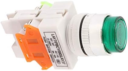 Aexit Green Light Electric DPST zasum za zaustavljanje nužde LED gumb TIMERS prekidač AC220V