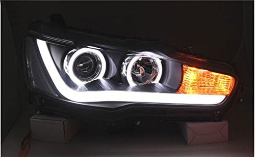 GOWE glavna lampa za oblikovanje automobila za LANCER farove LED prednja svjetla ANGEL EYES BEAM DRL Bi-Xenon Lens HID automobilska oprema Temperatura boje: 6000K snaga: 55W