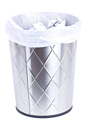 Aluf plastika 8 galona 0,7 mil bijele vreće za smeće - 20 x 22 - pakovanje od 250 - za dom, kuhinju, kupatilo i ured