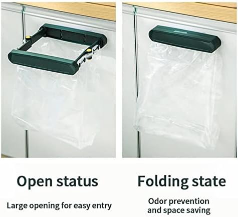 Yiser Kuća za smeće Sklopivi plastični nosač nosača kašika može podržati zidnu garderu za smeće nosač plastični nosač magnetskog jela za kuhinju