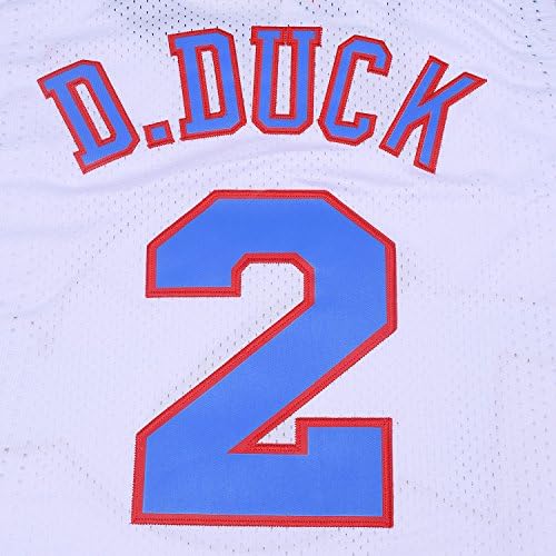 Muška košarkaški dres #2 D Duck 90s Moive Space Shirts 90s Hiphop party Odjeća