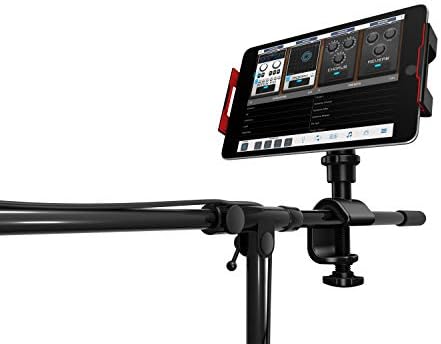 IK Multimedia iKlip 3 Tablet držač za Mic stalke, odgovara iPad i Android tabletima između 7 do 12.9 sa podesivim okretnim za 360° i mekim dodirom