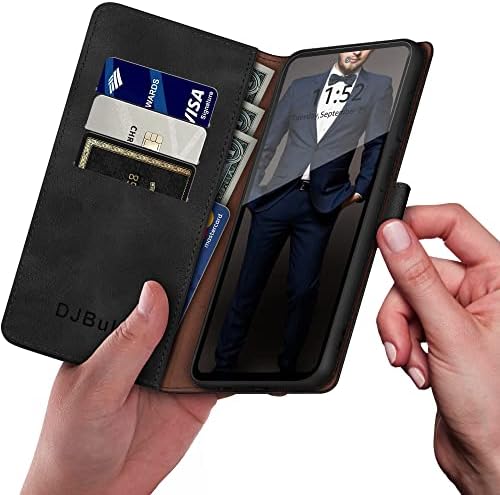 DJBull Samsung Galaxy Note 20 Ultra torbica za novčanik sa【RFID blokiranjem】 držač kreditne kartice, PU kožna futrola za telefon otporna na udarce Žene Muškarci za futrolu Note 20ultra Crna