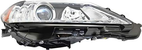Evan-Fischer aftermarket prednja sočiva i kućište kompatibilno sa 2013-2015 Lexus ES300h ES350 halogeni projektor tipa CAPA desna strana putnika