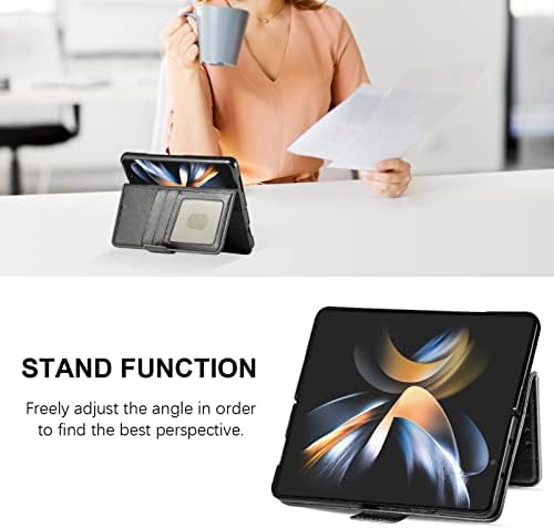Samsung Galaxy Z Fold 4 futrola sa držačem S Pen, Z Fold 4 5G torbica za novčanik sa 3 slota za kartice RFID Blcoking, poklopac telefona