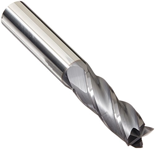 Kodiak alati za sečenje KCT166582 SAD napravljeni čvrsti karbidni krajnji mlin, Altin presvučen, 4 flauta, prečnik 3/8, drška 3/8,
