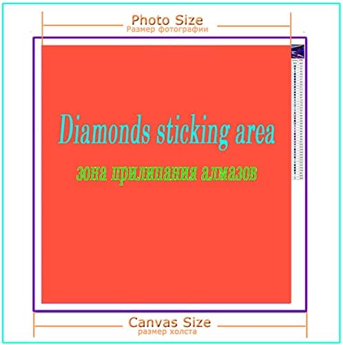 Dijamantna slika Buddha Moon Water Diamond Art za odrasle, DIY 5D Diamonds Dots Kits 36x106in / 90x270cm Square Full bušilica Kristalna