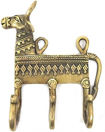Indijski policamac vokalforlokalni ručni ručno rađeni kukiča za zlatne mesing kravlje kaputi za zidne tipke za montiranje viseća