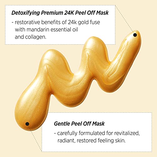 Soo'ae Peel Off maska Duo-crni ugalj za njegu pora & Revive Gold za Anti-Aging