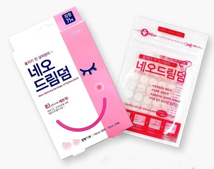 Novi toaletni zavoj Hidrokoloidne runde 10 kutija / upravljanje ožiljcima, Acne Band / proizvedeno u Koreji