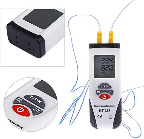 RENSLAT digitalni termometar industrijski digitalni termometar，Digitalni termoelement Tip K dvostruki ulazni termometar aldult