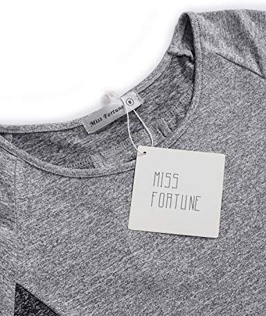 Gospođica Fortune Active Wear Yoga Top Cool Suw Workhion Košulja za vježbanje