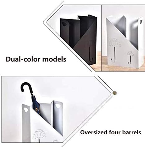 Zesus Creative Geometrijski kišobran postolje za skladištenje metala za štapske štapove u kanti / crno