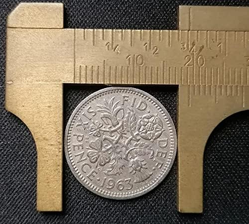Evropski novčići Britanski rani 6 Pence Love Clover Coin Luckycoin Elizabeth II