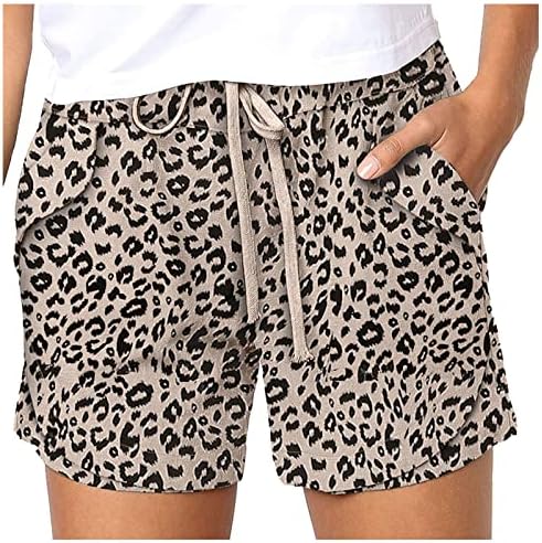 Ljetne kratke hlače za ženske kratke kratke hlače od elastičnih struka Čvrste casual kratke hlače Žele labave Bermuda kratki udobni