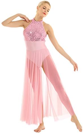 Yizyif ženski balet sa šljokicama za odrasle haljina savremenog plesa lirski triko kostim