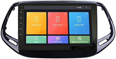 Android 10 Autoradio auto navigacija Stereo multimedijalni plejer GPS Radio 2.5 D ekran osetljiv na dodir zajeep kompas 2017-2018 Okta jezgro 6GB Ram 128GB ROM