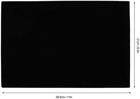 Ljepljivi Lim Crni ljepljivi zadnji list, 10kom kutija za nakit Lint postava ljepljiva Flokirana tkanina, 11 x 8,3 inča samoljepljiva