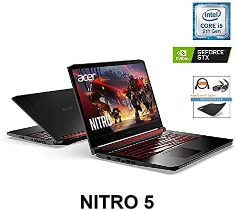 Acer Najnoviji Nitro 5 Gaming laptop, Core i5-9300h, 15.6 FHD IPS, NVIDIA GeForce GTX 1650, Windows 10 h, WiFi 6, tip-c, valovi Maxxaudio,