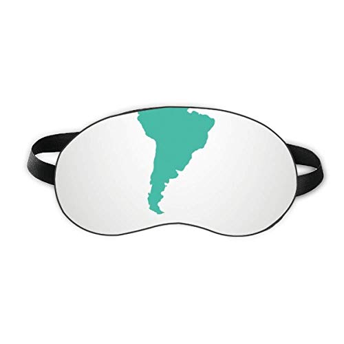Zelena Južna Amerika Ilustracija karta Sleep Eye Shield Shield Soft SHOW SHOW poklop