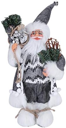ITODA Božić pliš dekor lutke stoji polica Santa Claus Figurine, flanel ogrtač sa vrećom odmor Božić stranka fleksibilni ukrasi punjeni dekor za kućnu kancelariju stol