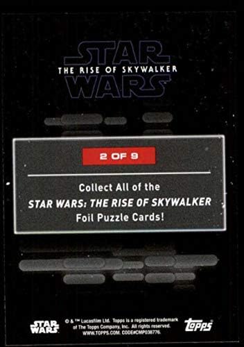 2020 TOPPS Star Wars Raspon Skywalker Series 2 folija puzzle kartica 2 Rey trgovačka kartica