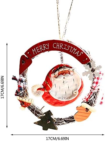 Stakleno staklene ptice na šarkama Božićno drvce Privjesak Garland Rattan krug scena do aranžmana viseći mini božić