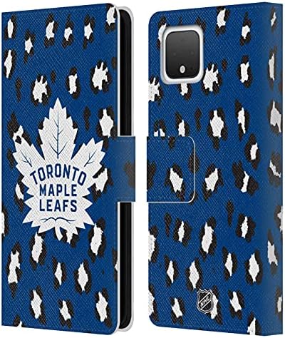 Glava Case Designs zvanično licencirani NHL Leopard Patten Toronto Maple Leafs kožna knjiga novčanik poklopac kompatibilan sa Google