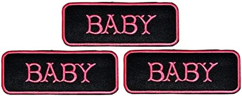 Kleenplus 3kom. Baby Patch modni kostim Slogan riječi slova Biker Motorcycle Badge vezeno gvožđe na zakrpama tkanina naljepnica Odjeća