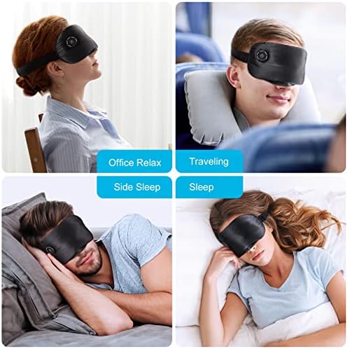 Samo nova bežična grijana maska ​​- podesivi električni zdrobljeni komprimira za suhe oči, USB oči za grijanje jastučić za ublažavanje