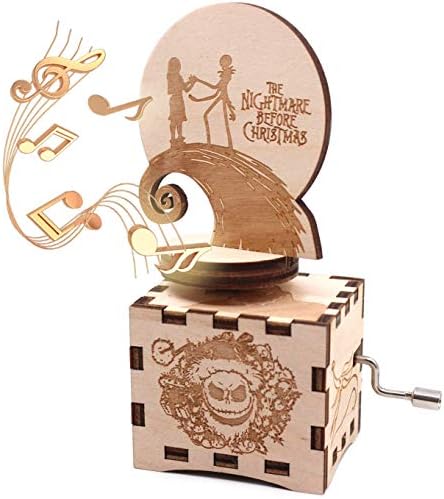 Ukebobo drvena muzička kutija - noćna morma B Xmas Music Box - 1 set